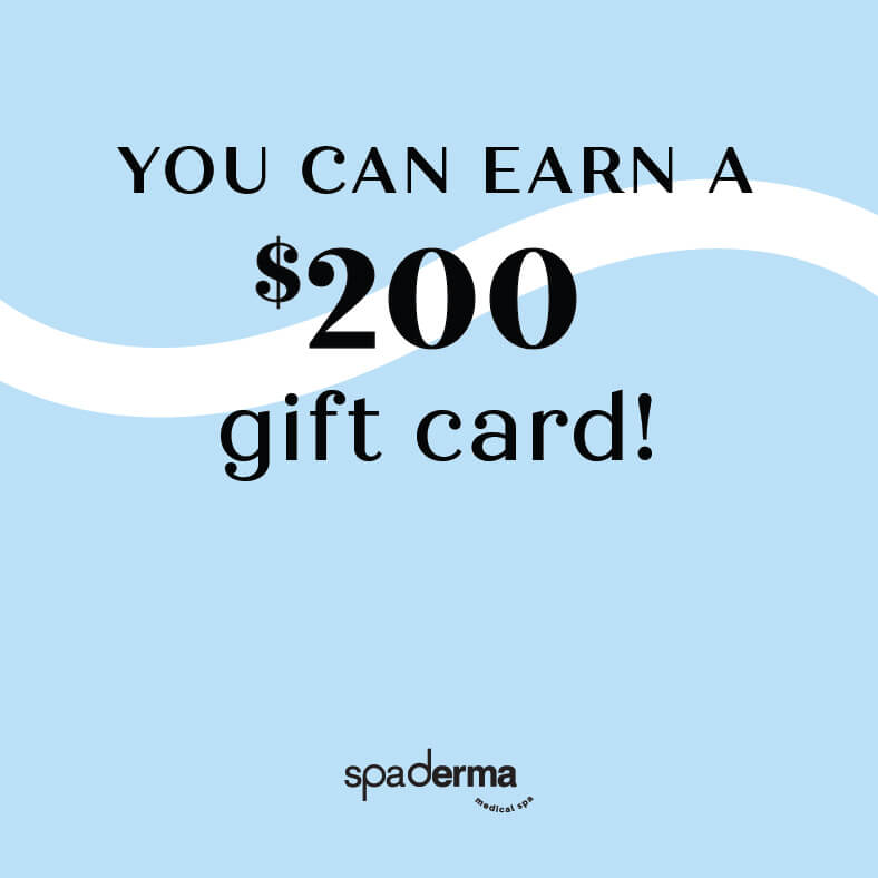 earn $200 spaderma gift card